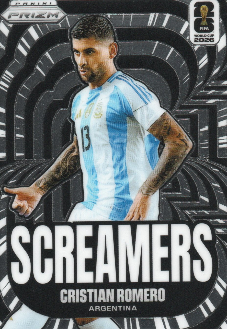 2026 Panini Prizm FIFA World Cup #13 Cristian Romero Screamers
