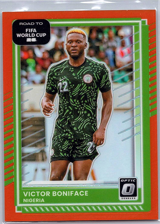 2025-26 Donruss Road to FIFA World Cup #192 Victor Boniface Optic Orange #/99