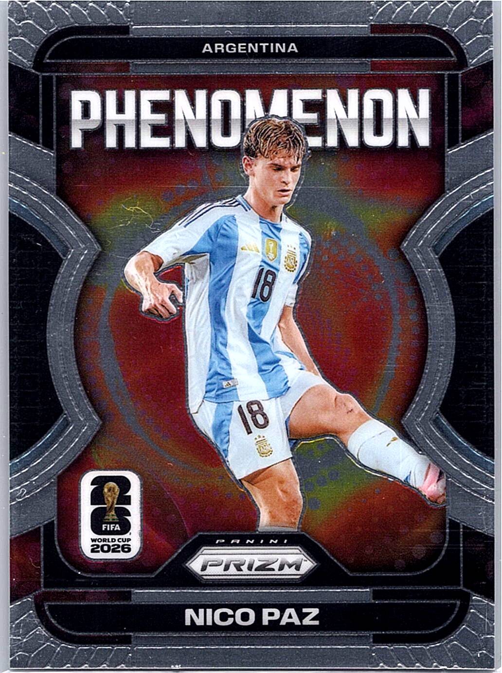 2026 Panini Prizm FIFA World Cup #13 Nico Paz Phenomenon