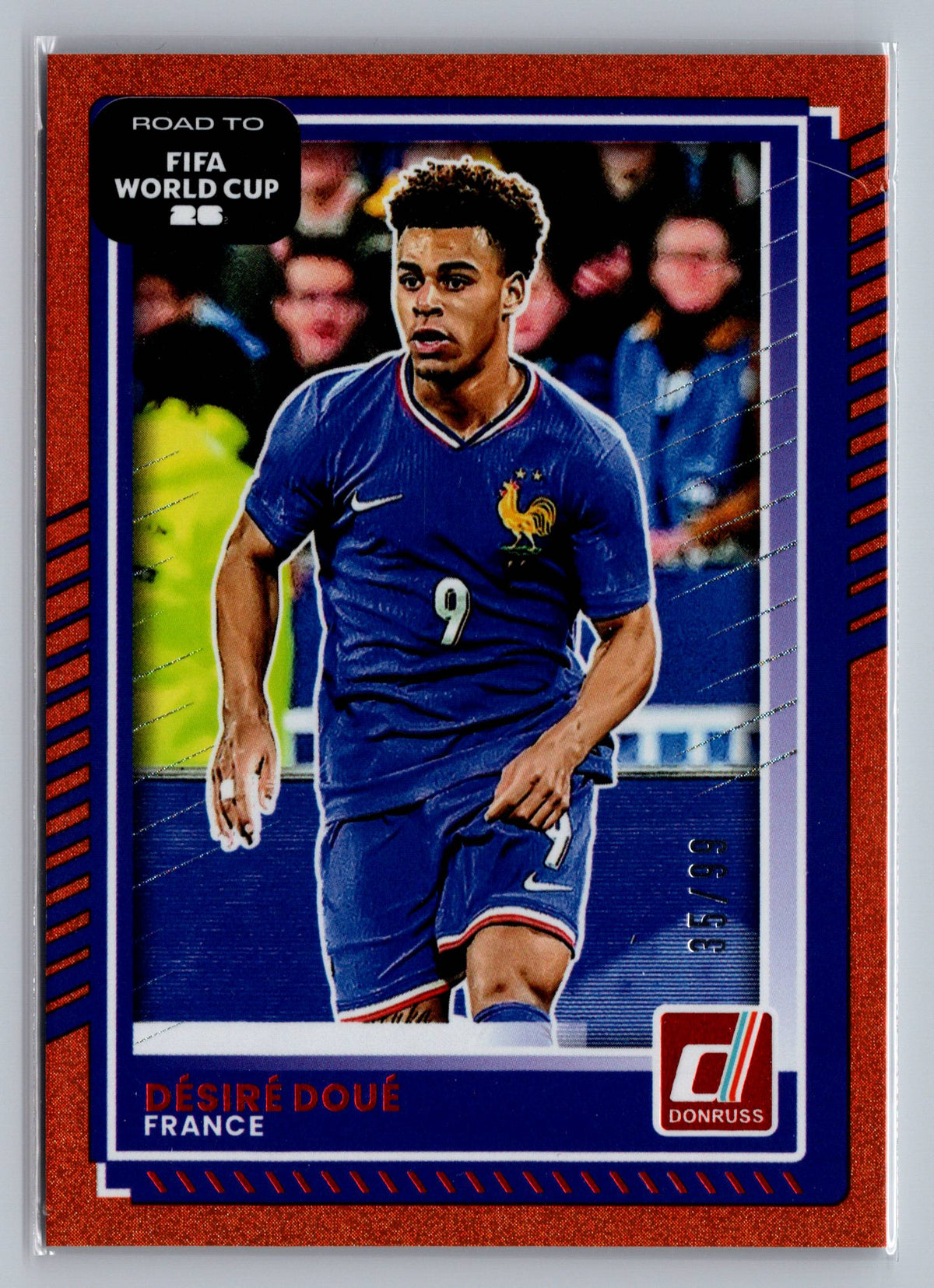 2025-26 Donruss Road to FIFA World Cup #143 Desire Doue Orange #/99