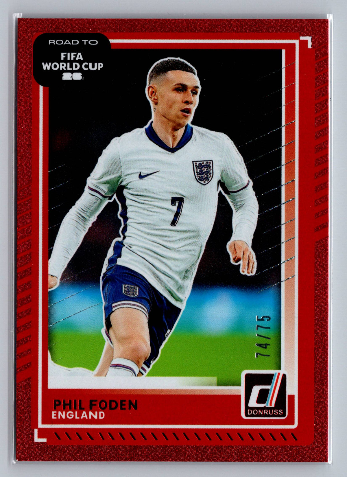 2025-26 Donruss Road to FIFA World Cup #69 Phil Foden Red #/75