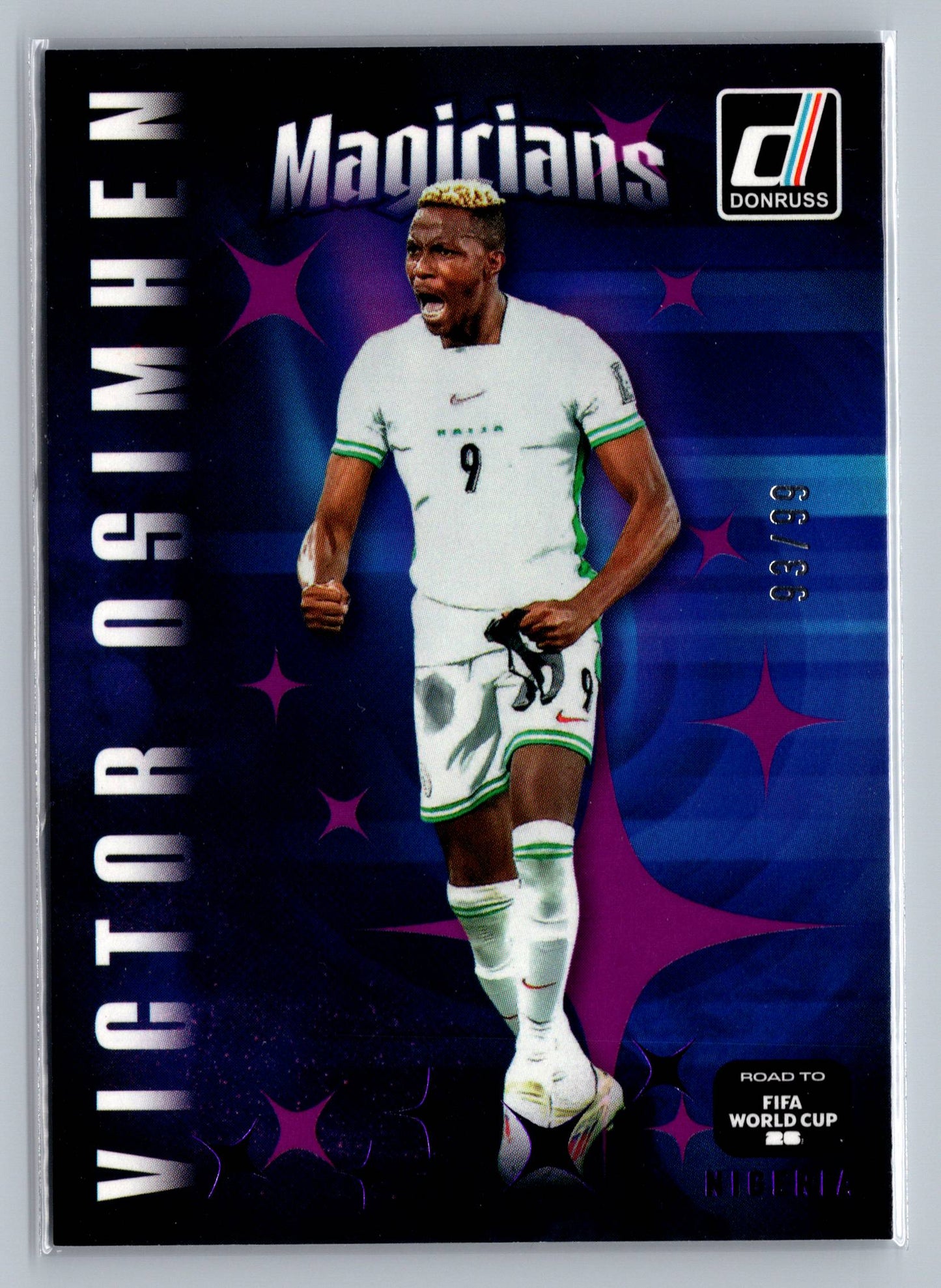 2025-26 Donruss Road to FIFA World Cup #14 Victor Osimhen Magicians Purple #/99