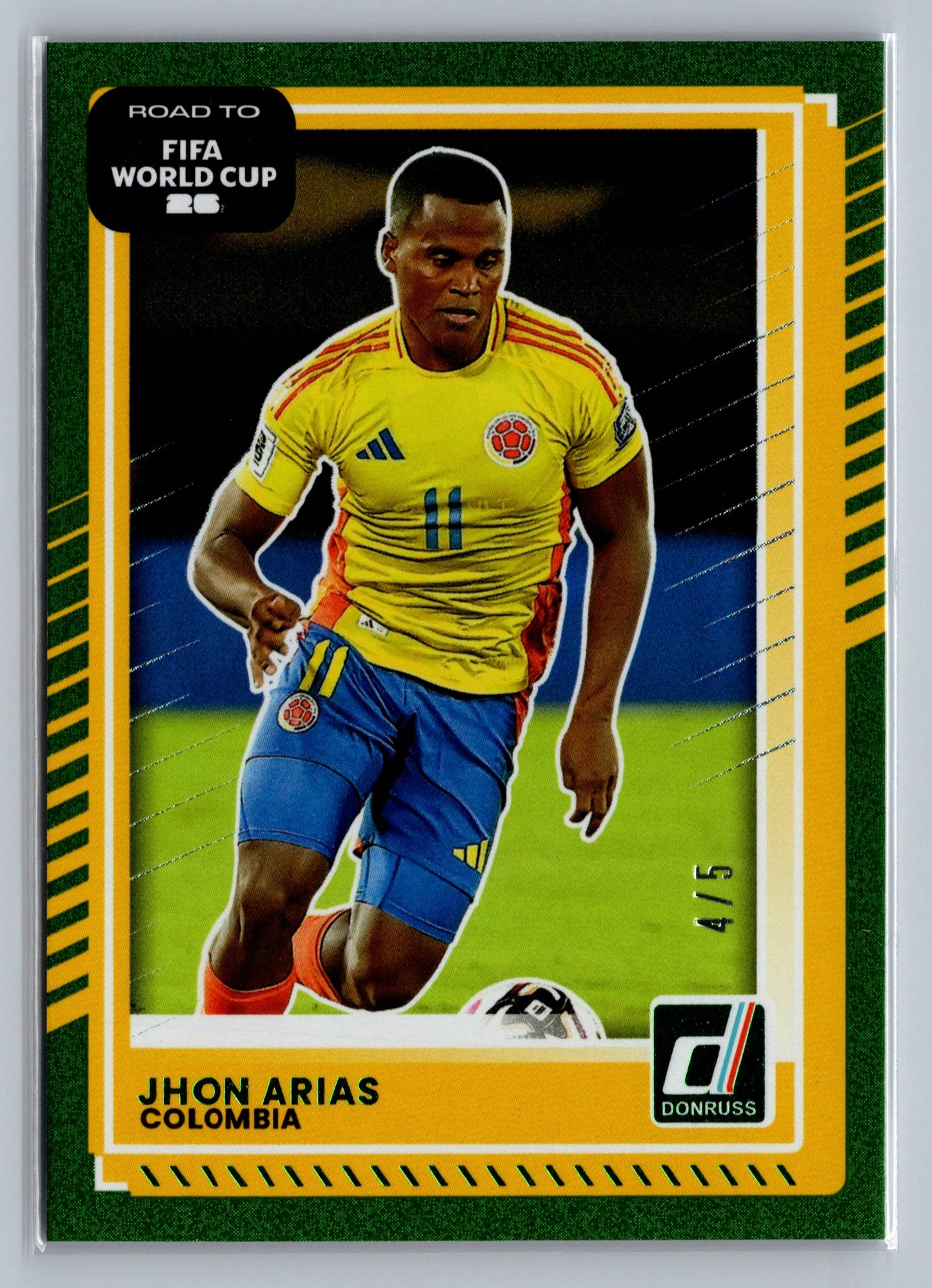 2025-26 Donruss Road to FIFA World Cup #124 Jhon Arias Green #/5